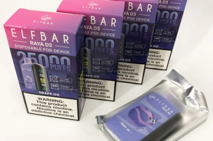 POD система ELF BAR Raya 25000 тяг, (Льодяний Виноград)- фото № 1