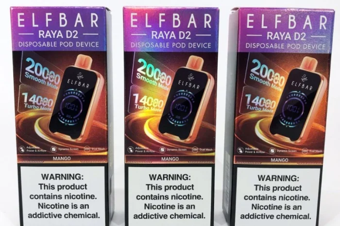 Електрона сигарета ElfBar Raya 20000 тяг •Манго•- фото № 3