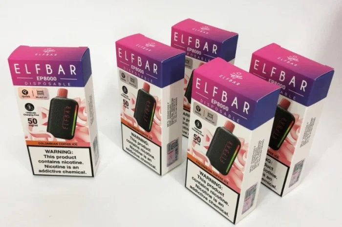 ПОД-система Elf Bar EP 8000 тяг, 5%:::Колумбійська кава з льодом- фото № 2