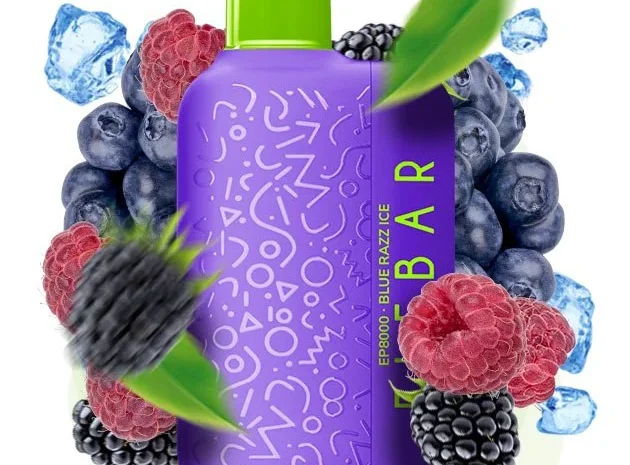 Електрона сигарета Elf Bar EP 8000 тяг, 5%:::Синя Малина з Лимонадом- фото № 1
