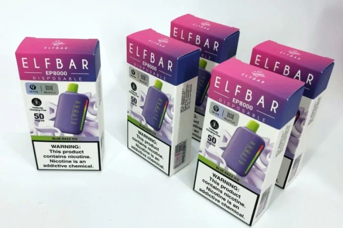 Електрона сигарета Elf Bar EP 8000 тяг, 5%:::Синя Малина з Лимонадом- фото № 3