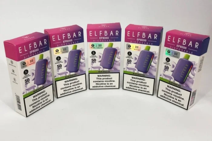 Електрона сигарета Elf Bar EP 8000 тяг, 5%:::Синя Малина з Лимонадом- фото № 4