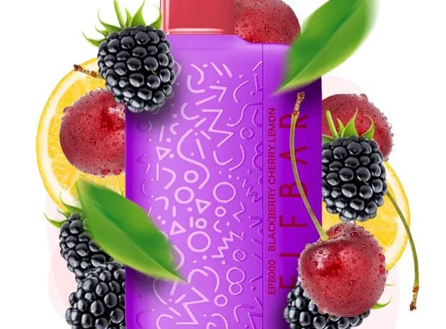 Електрона сигарета Elf Bar EP 8000 тяг, 5%:::Ожина Вишня Лимон- фото № 1