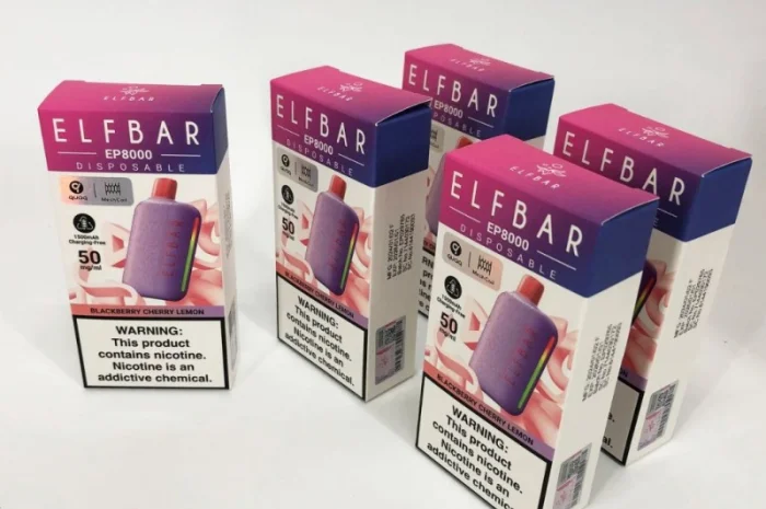 Електрона сигарета Elf Bar EP 8000 тяг, 5%:::Ожина Вишня Лимон- фото № 2