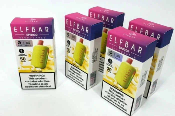 Електрона сигарета Elf Bar EP 8000 тяг, 5%:::Лимон з Лаймом- фото № 2