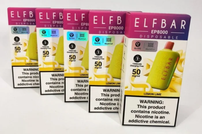 Електрона сигарета Elf Bar EP 8000 тяг, 5%:::Лимон з Лаймом- фото № 3