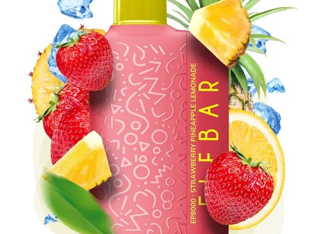 Електронка Elf Bar EP 8000 тяг, 5%:::Полунично-ананасовий лимонад- фото № 1