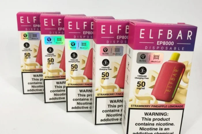 Електронка Elf Bar EP 8000 тяг, 5%:::Полунично-ананасовий лимонад- фото № 2