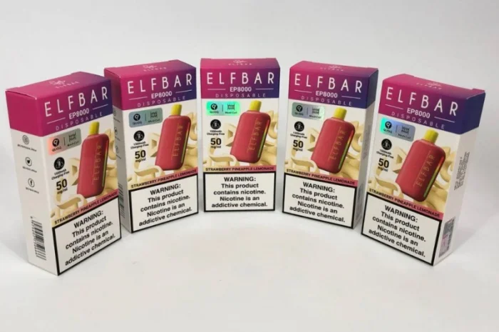 Електронка Elf Bar EP 8000 тяг, 5%:::Полунично-ананасовий лимонад- фото № 3