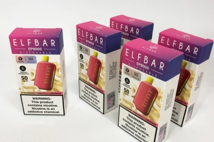 Електронка Elf Bar EP 8000 тяг, 5%:::Полунично-ананасовий лимонад- фото № 4