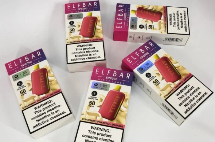 Електронка Elf Bar EP 8000 тяг, 5%:::Полунично-ананасовий лимонад- фото № 5