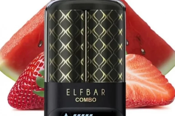 Електронка ELFBAR Combo 25000 тяг. Перемикання смаків:Кавун<=>Полуниця- фото № 1