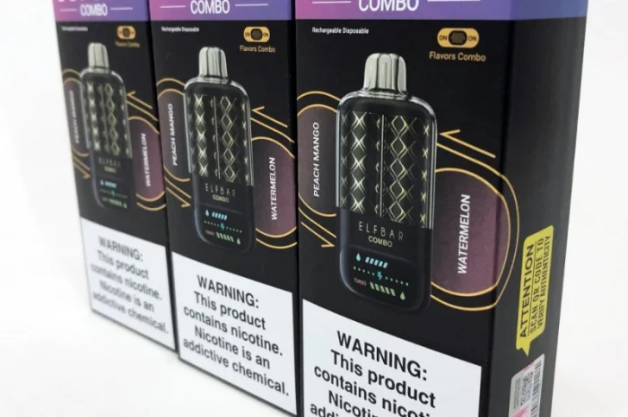 Електронка ELFBAR Combo 25000 тяг. Перемикання смаків:Персик-Манго<=>Кавун- фото № 1