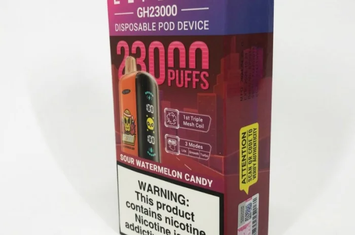 POD система ELF BAR 23000 тяг 5%, Кислі кавунові цукерки- фото № 3