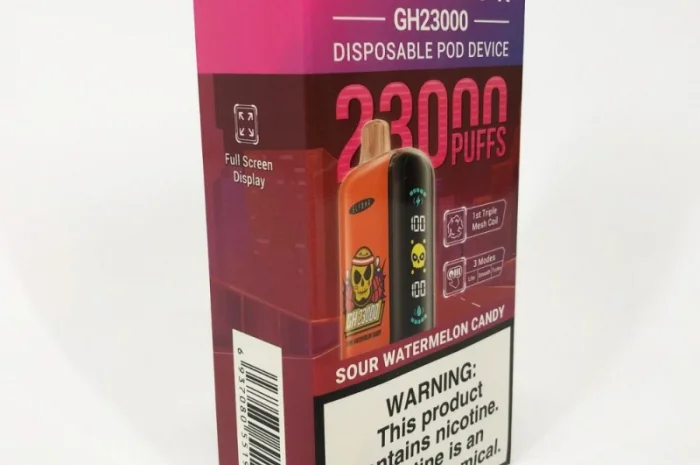 POD система ELF BAR 23000 тяг 5%, Кислі кавунові цукерки- фото № 4