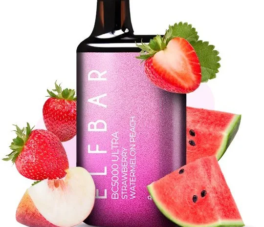 Сигарета Elf Bar BC5000 Ultra • Полуниця • Кавун • Персик •- фото № 1