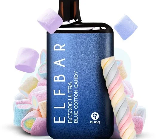 Сигарета Elf Bar BC5000 Ultra • Блакитна Солодка Вата •- фото № 1