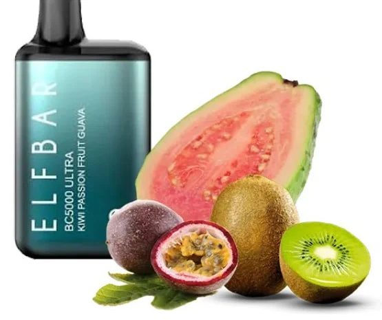 Сигарета Elf Bar BC5000 Ultra • Ківі • Маракуя • Гуава •- фото № 1