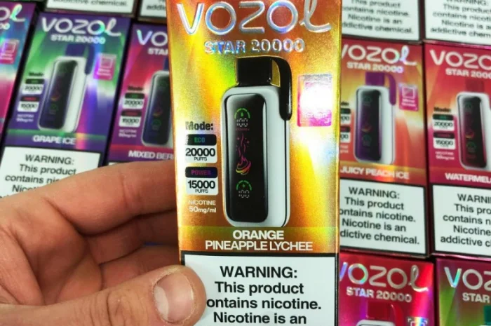 Сигарета Vozol Star 20000 тяг •Апельсин•Ананас•Лічі•- фото № 3