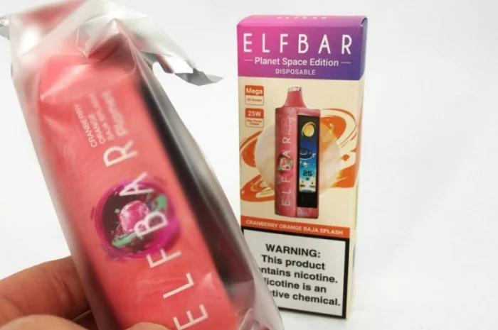 Сигарета ELFBAR Planet 25000 тяг ••• Спалах Журавлина • Апельсин • Баджо- фото № 5