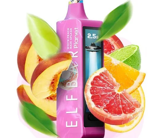 Сигарета ELFBAR Planet 25000 тяг ••• Спалах Білий персик • Баха- фото № 1