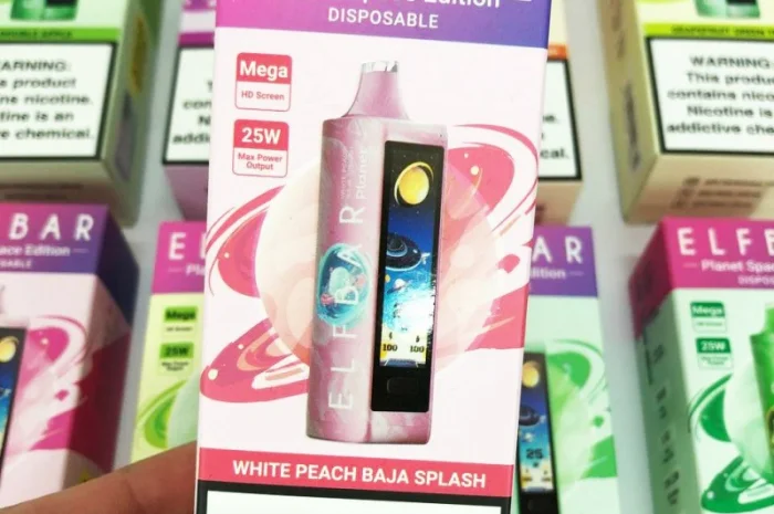 Сигарета ELFBAR Planet 25000 тяг ••• Спалах Білий персик • Баха- фото № 2