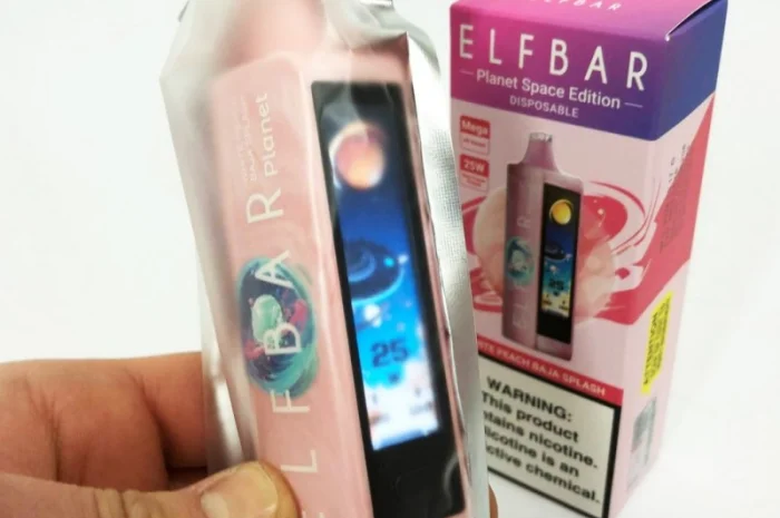 Сигарета ELFBAR Planet 25000 тяг ••• Спалах Білий персик • Баха- фото № 3