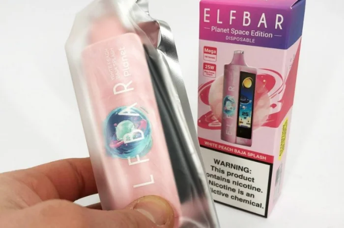 Сигарета ELFBAR Planet 25000 тяг ••• Спалах Білий персик • Баха- фото № 4