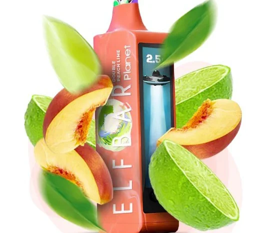 Сигарета ELFBAR Planet 25000 тяг ••• Подвіний Персик з Лаймом- фото № 1