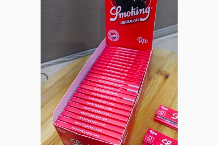 Бумага для самокруток Smoking 70 мм, Red- фото № 1
