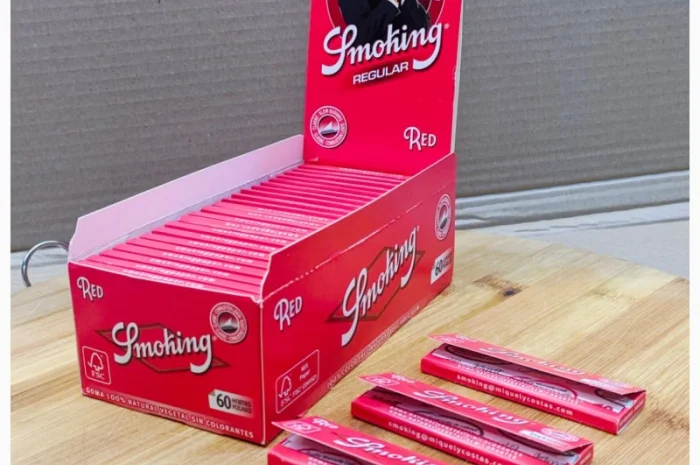 Бумага для самокруток Smoking 70 мм, Red- фото № 2