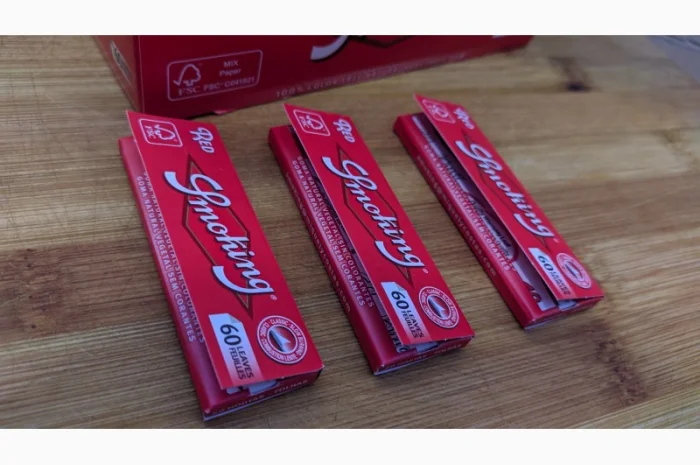 Бумага для самокруток Smoking 70 мм, Red- фото № 3