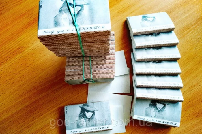 Бумага папиросная для самокруток "ЛЕДИ" Белоруссия фасовка 100листов- фото № 1