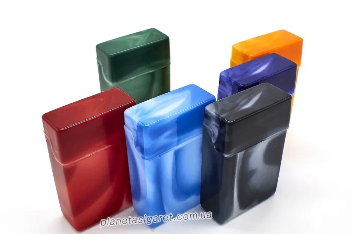 Пластиковий портсигар на 20 сигарет 6-0802- фото № 3