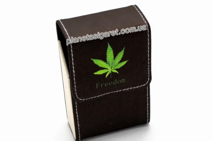 Чохол, портсигар з еко-шкіри для пачки сигарет 6-0851- фото № 1
