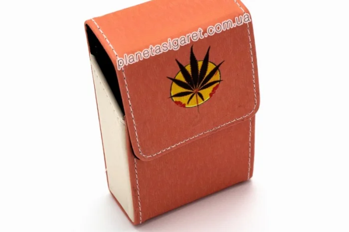 Чохол, портсигар з еко-шкіри для пачки сигарет 6-0851- фото № 2