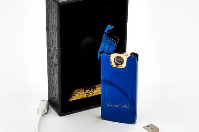 Плазменная спиральная USB-зажигалка GENTELO в подарочной упаковке 4-6511- фото № 1