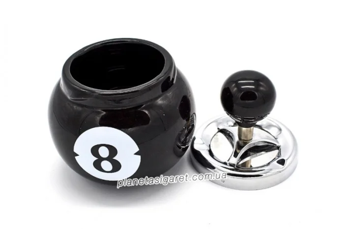 Попільничка самоочисна керамічна Більярд 6-1202- фото № 2