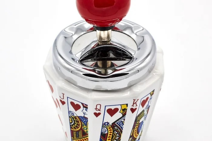 Попільничка самоочисна керамічна Карти піка 6-1213- фото № 3