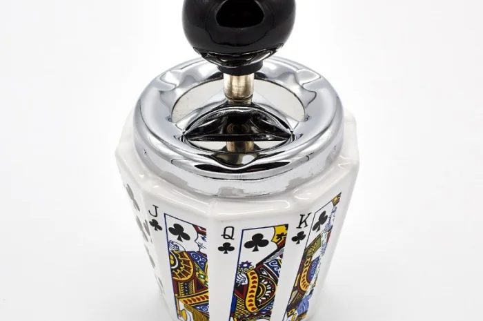 Попільничка самоочисна керамічна Карти піка 6-1213- фото № 5