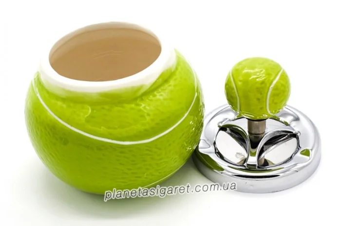 Попільничка самоочисна керамічна Теніс 6-1215- фото № 2