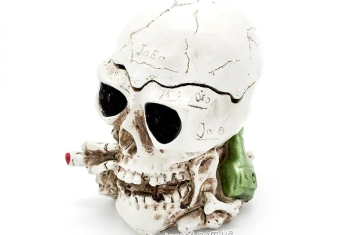 Попільничка керамічна Череп 6-1479- фото № 1