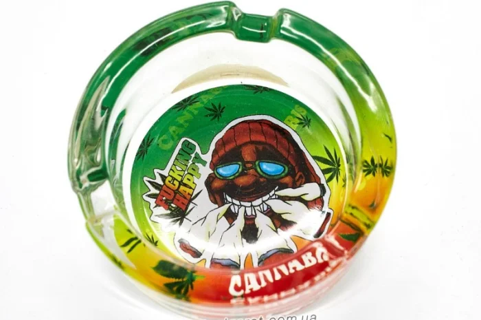 Попільничка скляна Растаман 6-1561- фото № 4