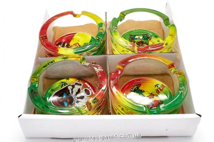 Попільничка скляна Растаман 6-1561- фото № 5