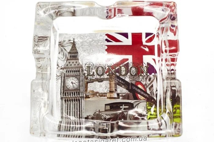 Попільничка скляна Міста 6-1563- фото № 2