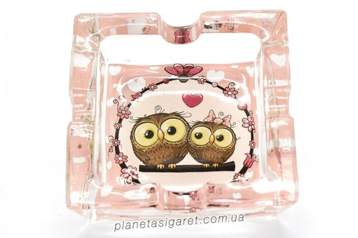 Попільничка скляна Сови 6-1564- фото № 5