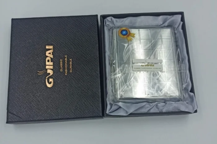 Портсигар металевий на 20 самокруток- фото № 2