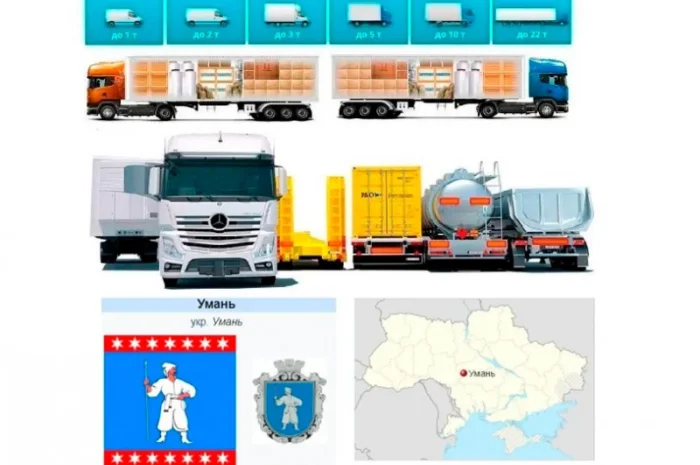 Грузоперевозки от 1 т до 22 т из Умани в Умань- фото № 1