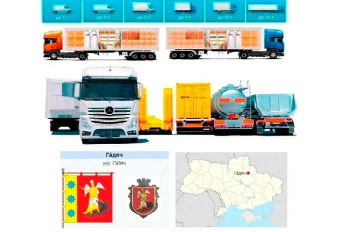 Грузовые перевозки от 1 т до 22 т из Гадяча в Гадяч и Миргородский район- фото № 1