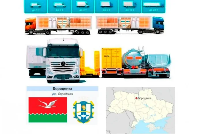 Грузоперевозки от 1 т до 22 т из Бородянки в Бородянку- фото № 1